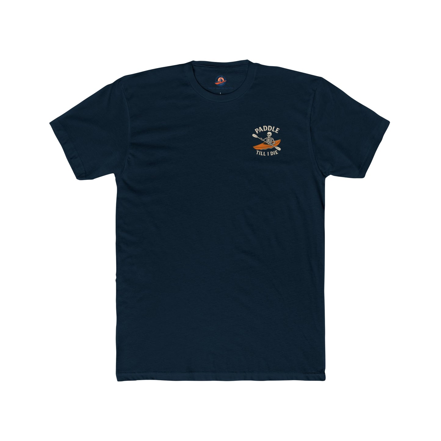 Paddle Till I Die Skeleton Kayak Tee – Unisex Cotton T-Shirt