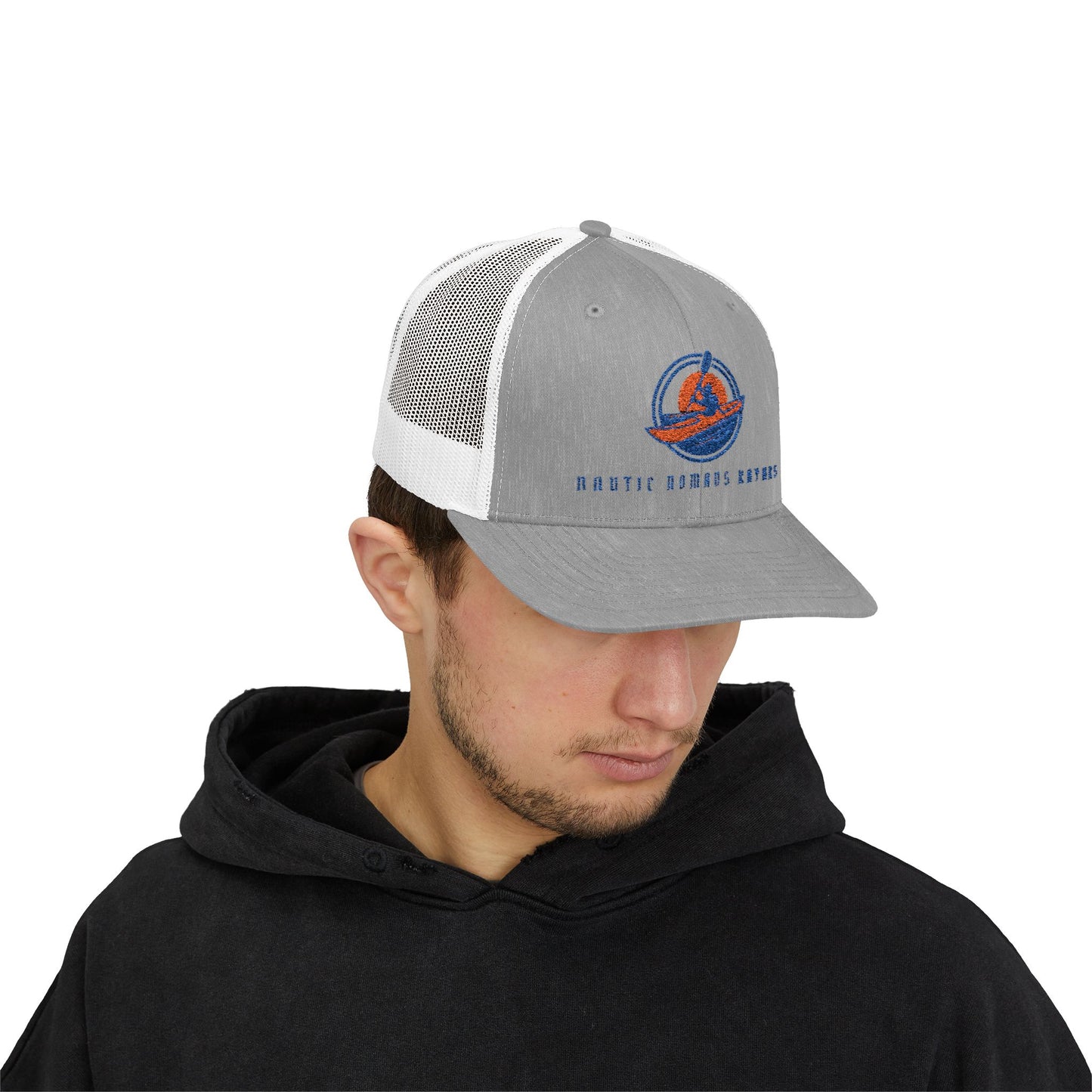 Nautical Adventure Snapback Trucker Cap – Perfect for Kayakers and Outdoor Enthusiasts