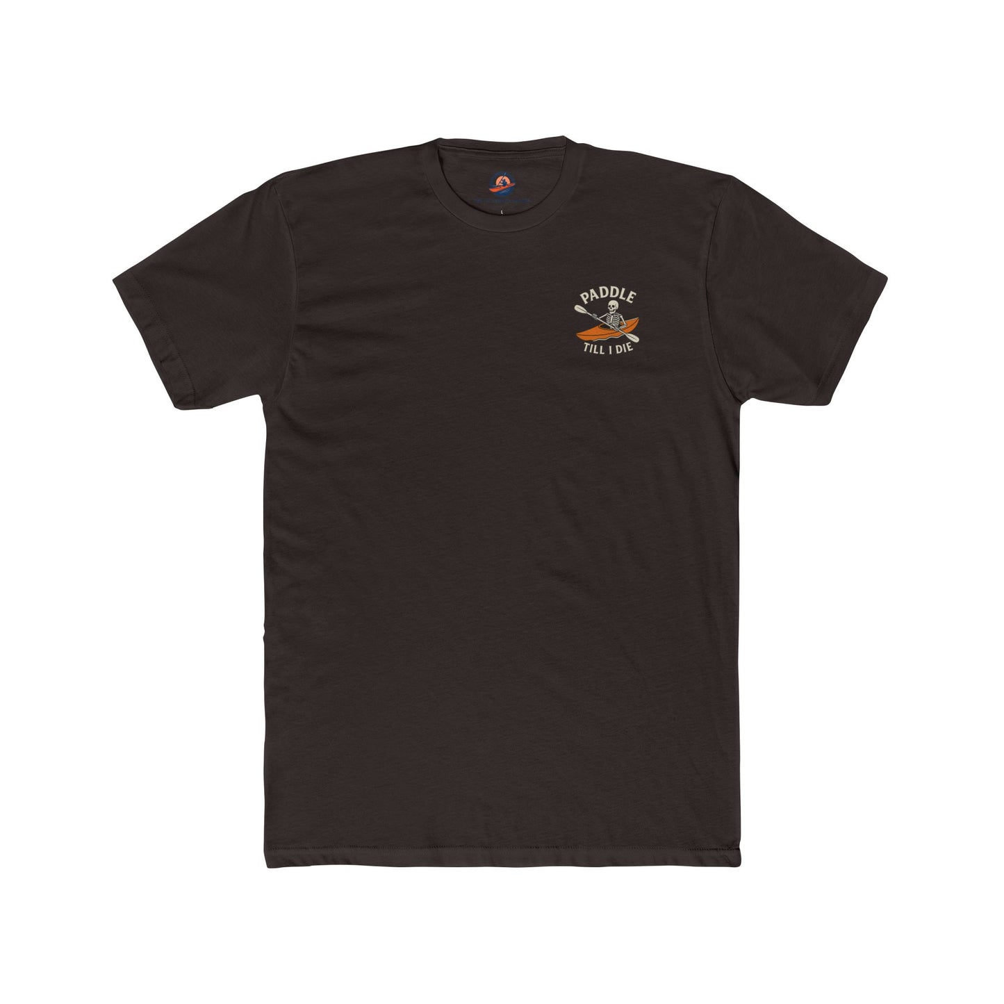Paddle Till I Die Skeleton Kayak Tee – Unisex Cotton T-Shirt